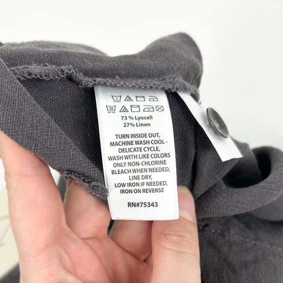 NWT Joie Dark Gray Linen Blend Shorts - Picture 5 of 5